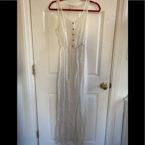 Maxi cover up with embroidery